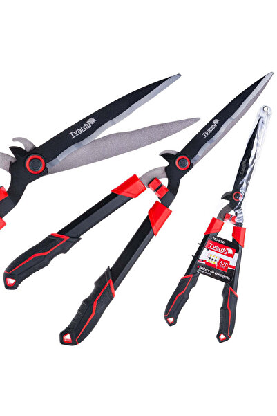 Tvardy Foarfece de gard viu cu lamă ondulată, 670 mm, PTFE - T07432