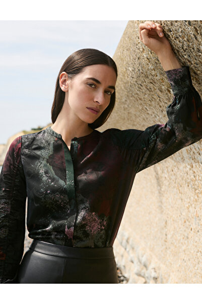 Marks & Spencer Desenli Büzgülü Bluz