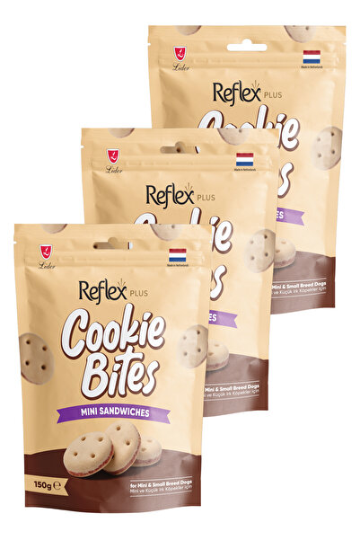 Reflex Cookie Bites Mini Sandwiches Köpek Ödül Maması 3 x 150gr