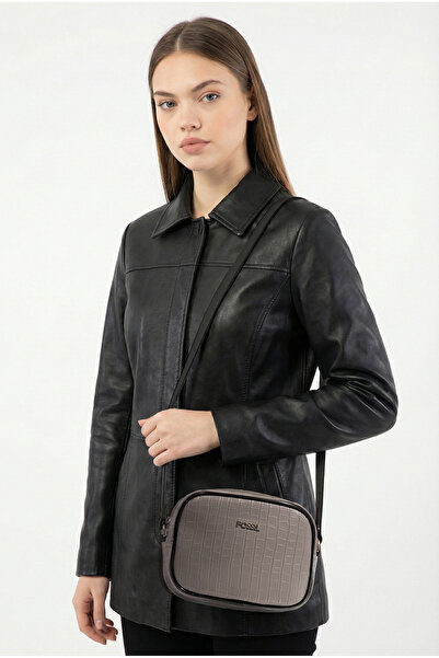 Fossil Women's Croco Pattern Crossbody Bag