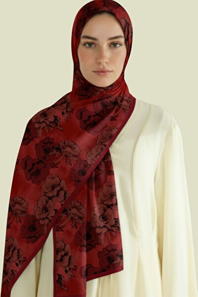 Karaca Eşarp Seren Flowered Cotton Shawl - Purple