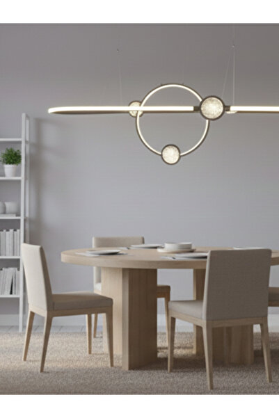 SUREAT ALTAYAAR ثريا LED معلقة تتميز بتصميم فني مستوحى من شكل الكواكب الدائرة...