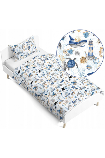 Babymam 2-piece bedding set 140x200cm Blue Ocean
