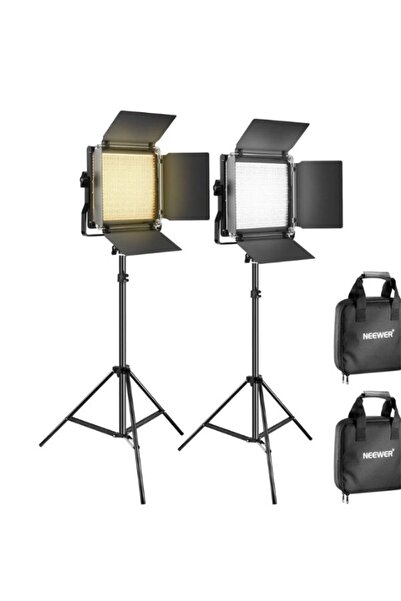 GÜMRÜK BEY Neewer NL660 عبوة من قطعتين إضاءة استوديو - Neewer 660 - إضاءة فيد...