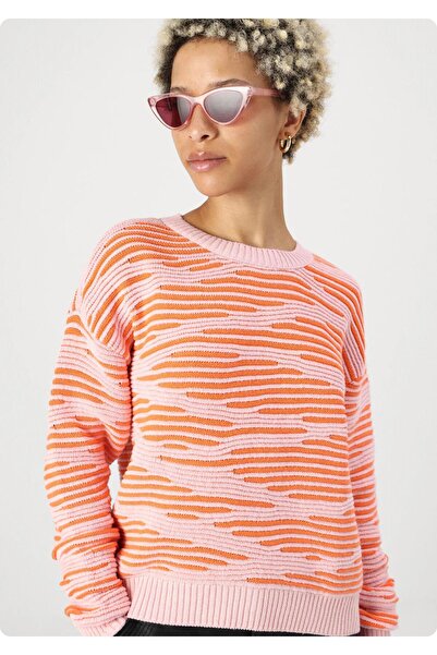 ONLY 15294777 Striped 0 Necklace Women's Sweater