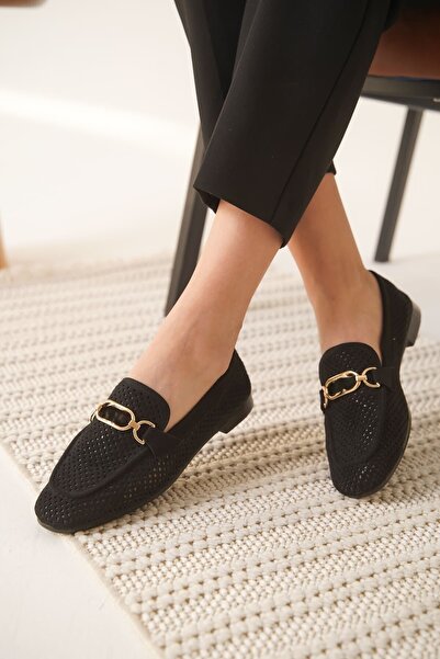 Zerenyus Sally Premium Women's Black Mink Casual Ballet Flats