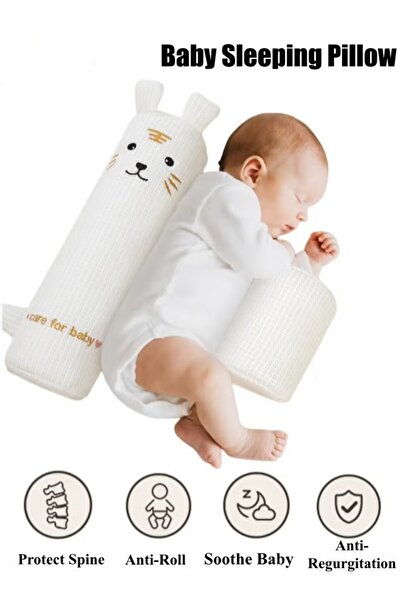 Generic وسادة أطفال مضادة للانقلاب، وسادة نوم جانبية، وسادة رضاعة للأطفال، وسادة ثابتة للجسم، قابلة للتعديل