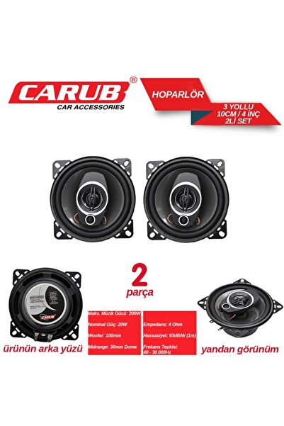 Muhtelif CARUB HOPARLÖR 10CM 4 İNCH KAPAKSIZ