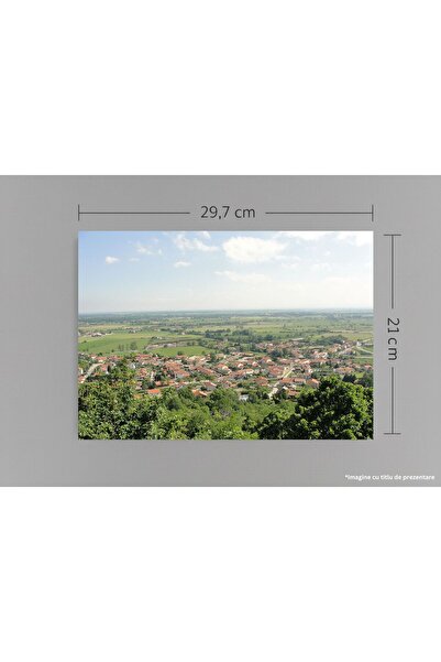 VreauPoster Poster A4 Priorat Saint-Romain le Puy, Vedere Panoramică Forez Lo...