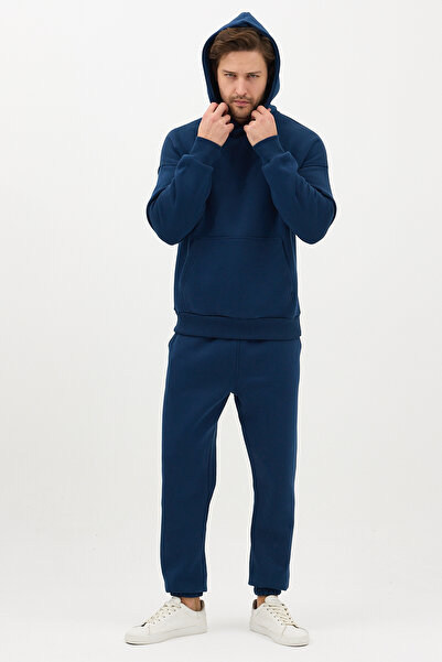 JBC طقم رياضي رجالي من Indigo K بغطاء رأس