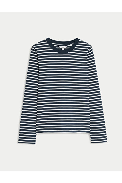 Marks & Spencer Pamuklu Basic Uzun Kollu Tişört