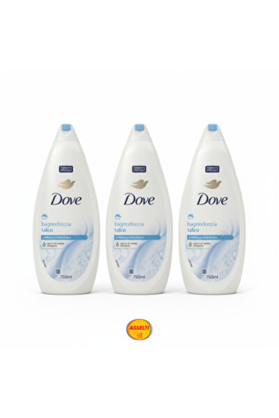 Dove ASSELTI® Set – 3 x Talc Shower Gel 750 ml