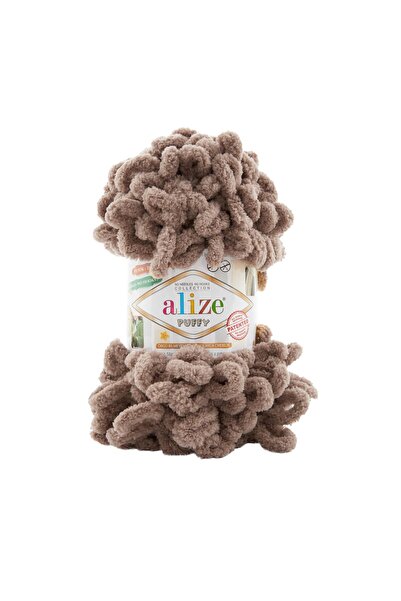 Alize Puffy Hand Knitting Yarn 5 Pack - 329 - 100 Gr. 9 Meters. Finger Knitting Yarn