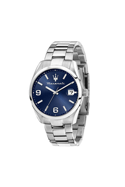 Maserati ATTRAZIONE 43MM 3H BLUE DIAL BR SS MEN'S WATCH R8853151013