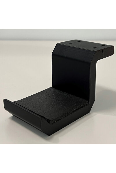 DECORADI Suport căști sub birou, prindere cu șuruburi, negru, 3D PLA