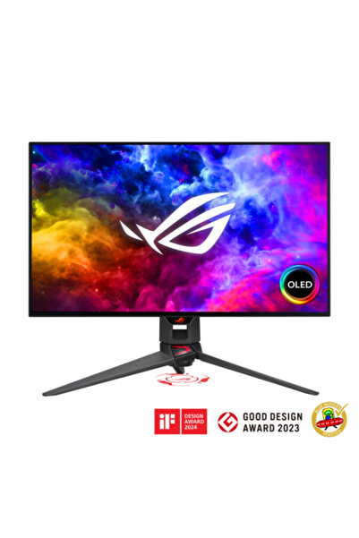 ASUS ROG Swift OLED PG27 AQDM 27-inch 2K 240Hz Gaming Monitor, 0.03ms, G-Sync - Black