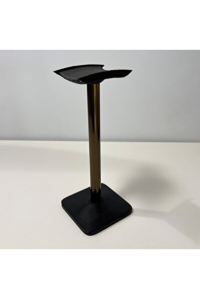 DECORADI Suport birou pentru căști, negru, aluminiu eloxat, PLA moale, imprim...