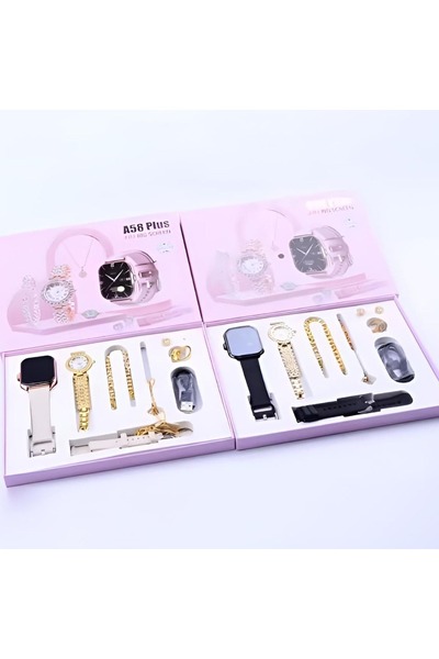 Generic 7 in 1 set A58 WATCH BRACELET EARING RING ,GREAT GIFT FOR WOMEN
