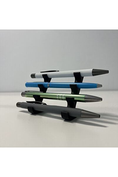 DECORADI Suport pixuri 4 locuri, negru, imprimat 3D din PLA