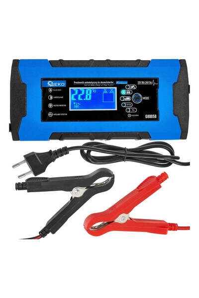 GEKO Încărcător auto multifuncțional cu funcție de reparare, 12/24 V, 10 A, G80058
