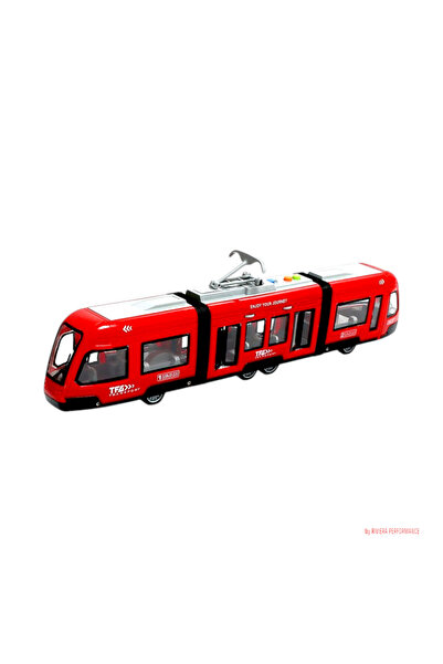 OEM Hooppie electric tram, with open doors, 44x6x9 cm, sound and light effects, scale 1:16, 3 years +