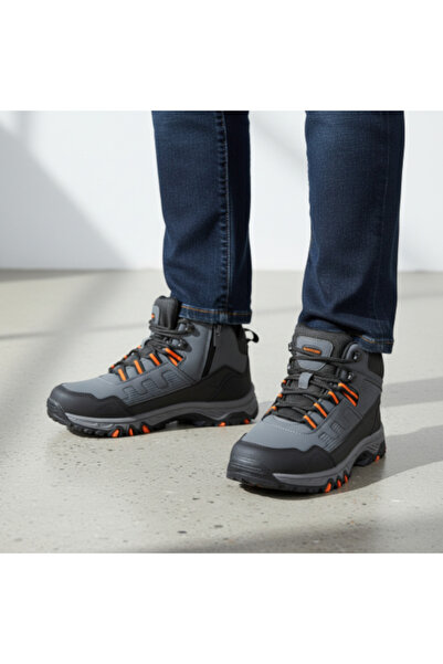 PATİK BEBE Cizme de trekking pentru bărbați tineri, cu șireturi, cu fermoar l...