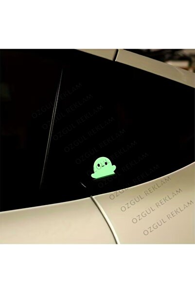 ÖZGÜL REKLAM Hayalet Çıkartması Karanlıkta Parlayan florasan Araba sticker / Motor Sticker / Laptop Sticker