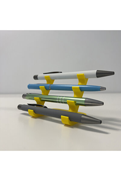 DECORADI Desk holder 4 pens, yellow, 3D printed PLA friendly