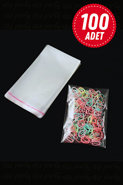Anadolu Ambalaj Market 11x20 cm Bantlı Şeffaf Parlak OPP Jelatin Poşet 100 Adet