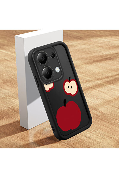 ucuc جراب هاتف Xiaomi Redmi Note 13 Pro 4G متوافق مع السيليكون الأسود بنمط مم...