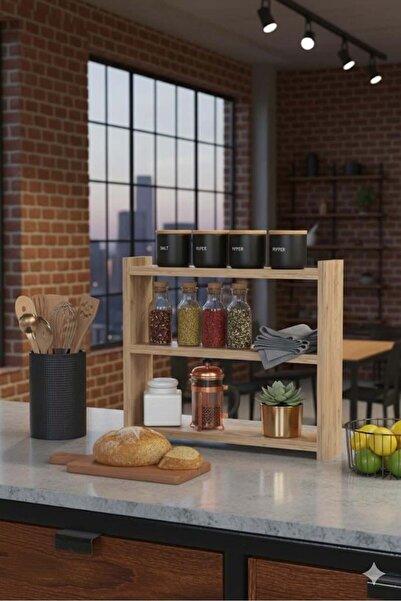 Reyo Falez Mutfak Rafı Organizer Banyo Rafı Çok Amaçlı Düzenleyici Tezgah Üst...