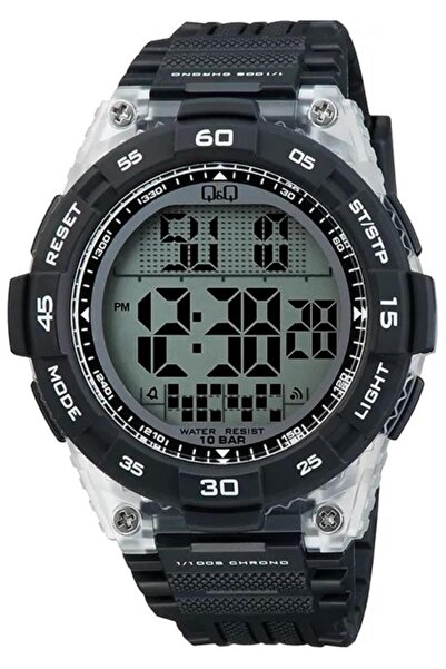 Q&Q G21A-001Vy Black Color Alarm Date Chronometer Light-Up Teenager Wristwatch