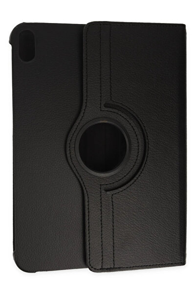 HarmonyAura حافظة جلدية لجهاز الآيباد 2022 10.9 (الجيل العاشر) 360 درجة - اللون الأسود