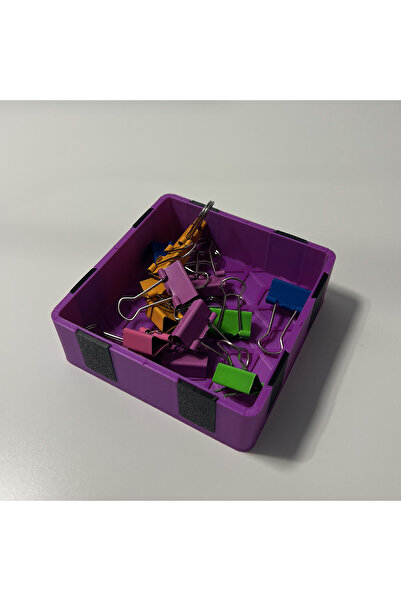 DECORADI Tăviță modulară magnetică mov, 9 x 9 cm, imprimat 3D din PLA