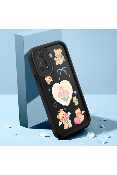 ucuc حافظة سيليكون سوداء متوافقة مع هاتف Xiaomi Redmi Note 11 Pro 5G ومقاومة ...