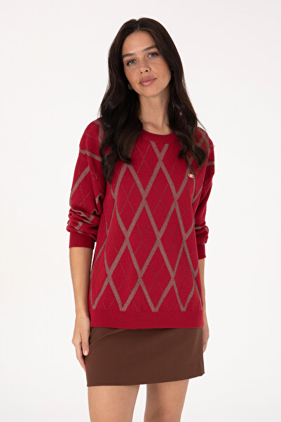 U.S. Polo Assn. Women's Dark Raspberry Sweater 50310063-Vr104