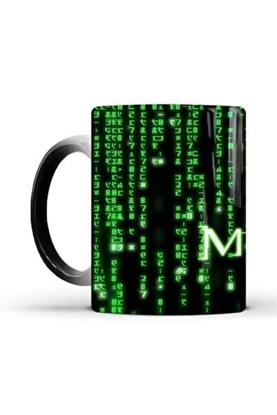 Edman Matrix Thermosensitive Ceramic Mug, 350ml, Black