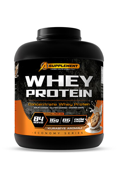 A supplement Whey Protein Ekonomi Serisi 2100 gr– Kurabiye Aromalı | 84 Servis