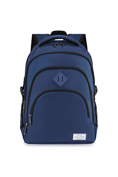 zagatto School backpack, Blue, 45x35x20 cm, 7 pockets, 31L, Waterproof, Laptop compartment up to 17”, ZG1009