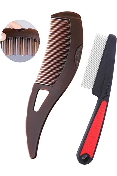 First pro Dandruff & Scalp Detox Fine Tooth Comb (A-2PC Brown)