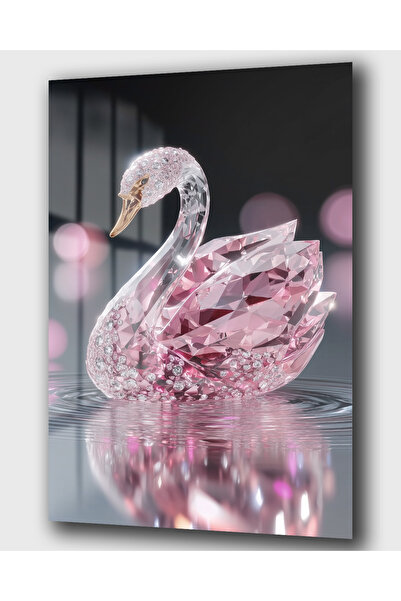 DEKA AKSESUAR DEĞERLİ TAŞ KUĞU CAM TABLO