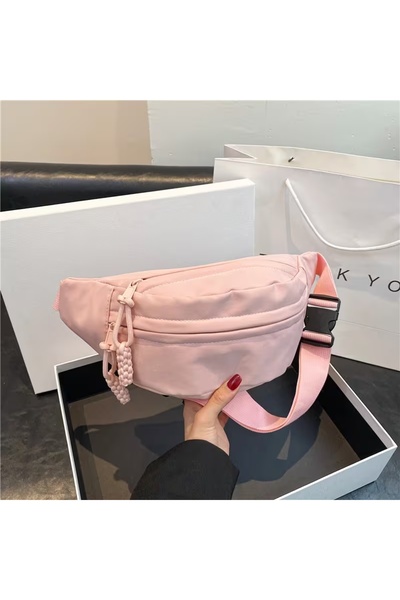 GlassySKY Kore Stili Bel Çantası Çapraz Vücut Çantası