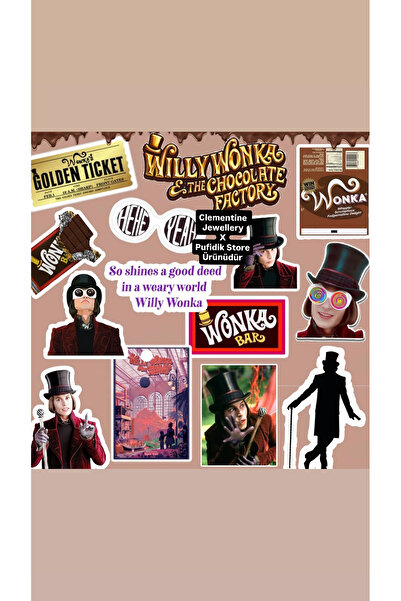 Clementine Jewellery Willy Wonka Sticker Seti | Sticker, Bullet Journal, Laptop