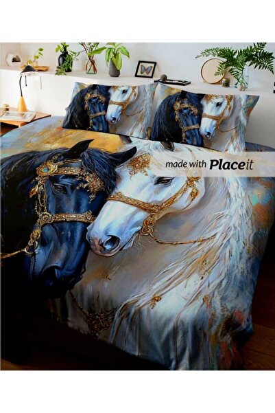 Elmas Dizayn Special Design Single Bedding Set Luxury Cotton Satin 160X240 cm...