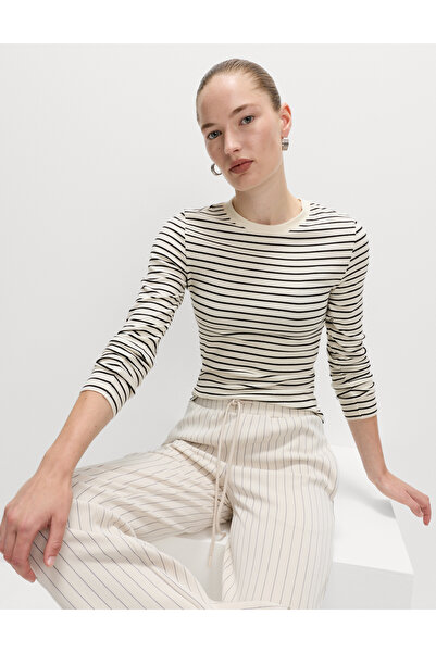 Marks & Spencer Pamuk Karışımlı Premium Uzun Kollu Üst