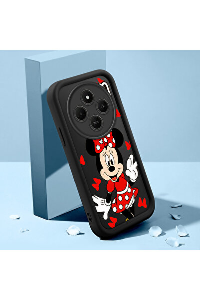 ucuc حافظة هاتف Xiaomi Redmi A4 متوافقة مع نمط الرسوم المتحركة باللون الأسود ...