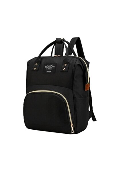 Edman Πολυλειτουργική τσάντα ώμου για μαμάδες, μωρά και παιδιά, μαύρη