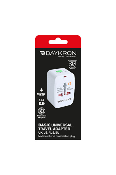 baykron محول سفر عالمي أساسي 100-240 فولت 1500 واط
