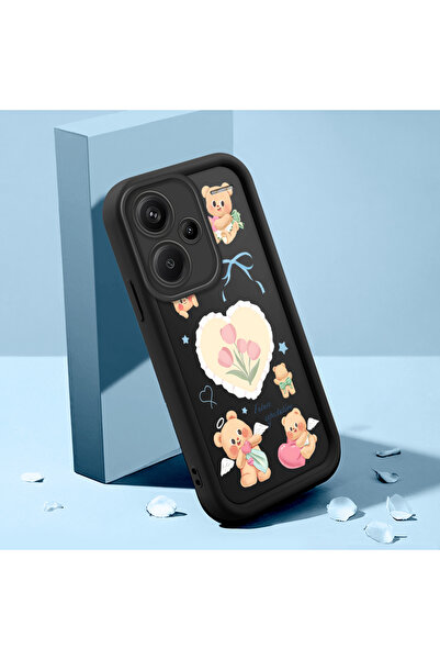 ucuc حافظة سيليكون سوداء متوافقة مع هاتف Xiaomi Redmi Note 13 Pro Plus مقاومة...