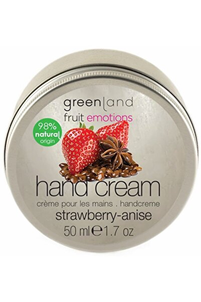 Greenland Crema maini cu capsuni si anason, Greenland, cutie, 50 ml